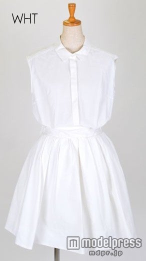 snidelノースリーブシャツワンピース「DOUBLE HEART」13,176円（税込）