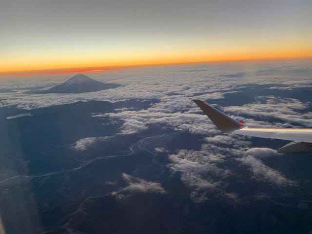 2022年の幕開けは上空から♡