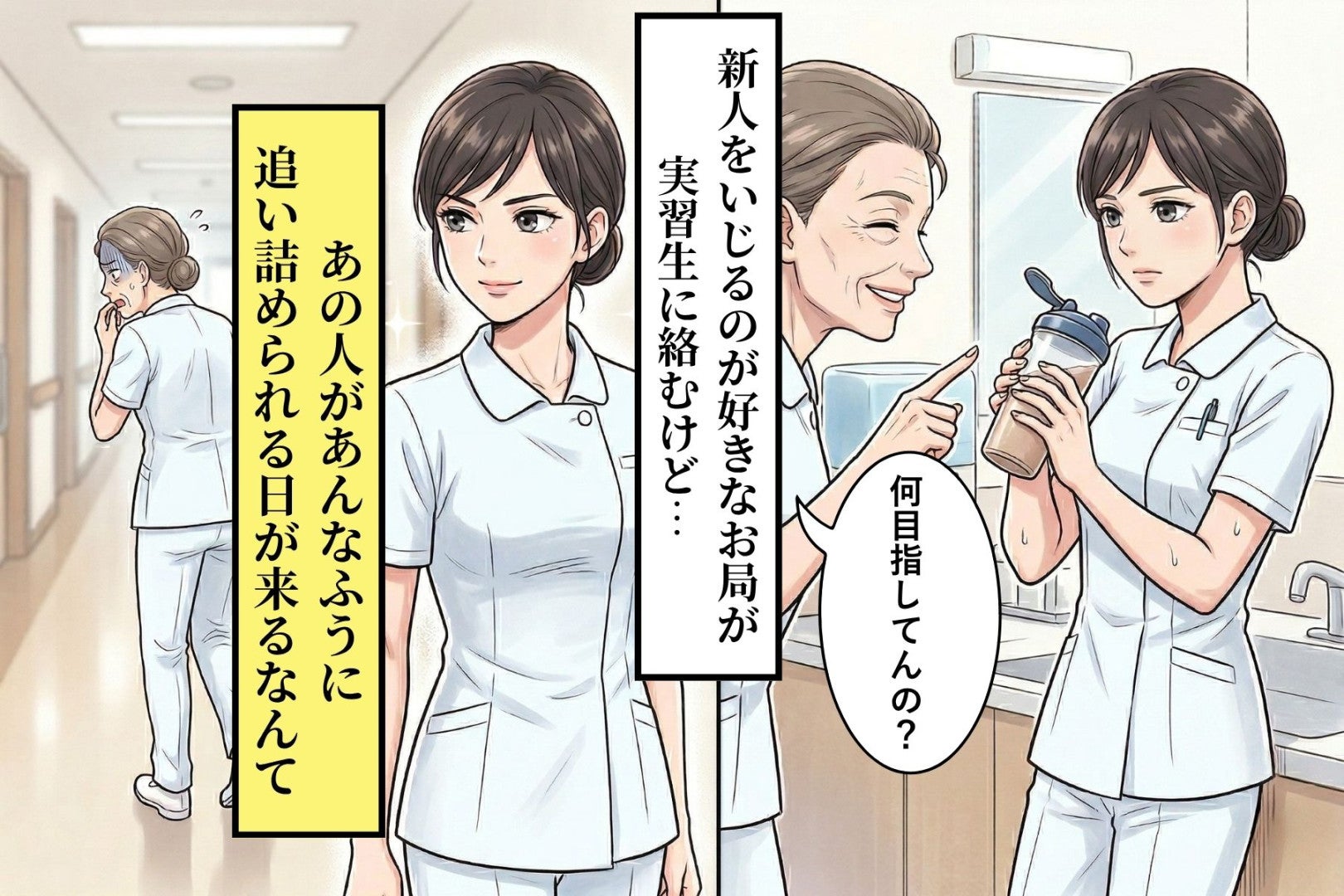 筋トレ好きの実習生に「何目指してんの？」と絡むお局→返しの切れ味が強すぎた