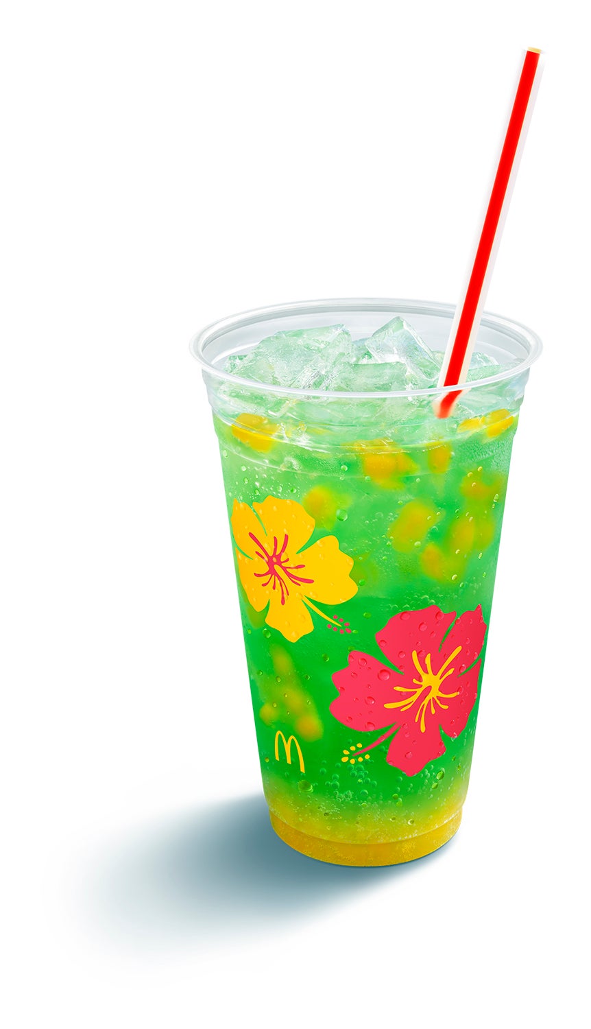 マンゴー果肉入り マックフィズ グリーンハワイ／画像提供：日本マクドナルド