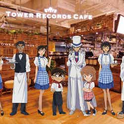 「TOWER RECORDS CAFE 渋谷店」（C）青山剛昌／小学館・読売テレビ・TMS 1996 