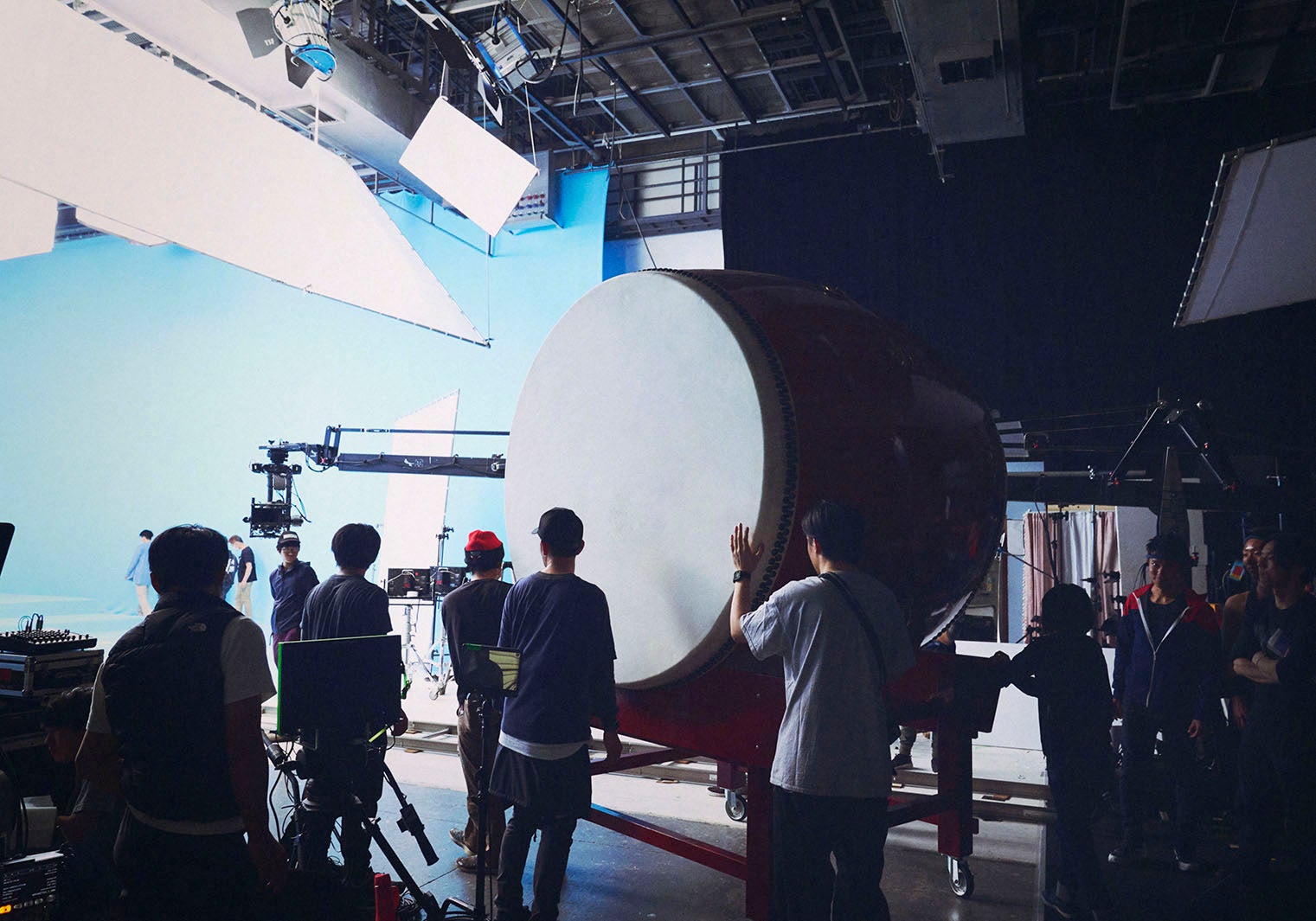 CMのオフショット（提供写真）