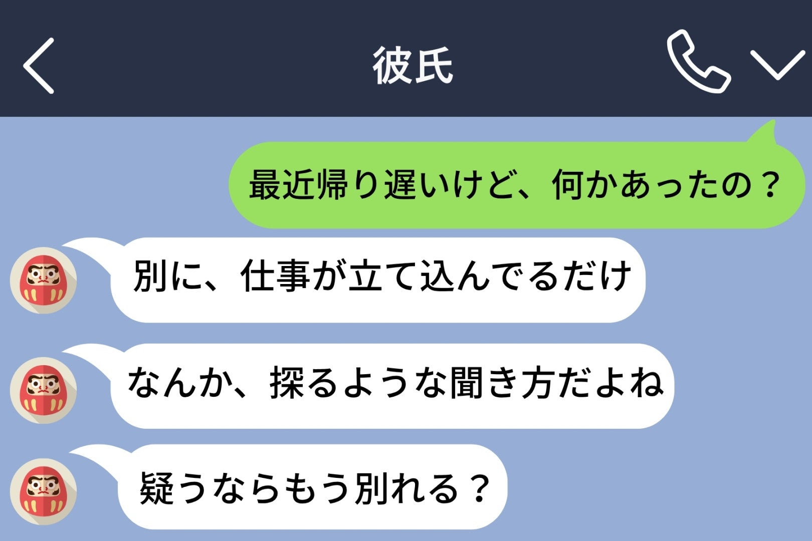 「疑うならもう別れる？」逆ギレした彼氏→その直後に届いたメッセージで立場が一瞬で逆転した