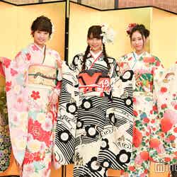 NMB48（左から）石塚朱莉、加藤夕夏、白間美瑠、内木志、古賀成美 （C）モデルプレス