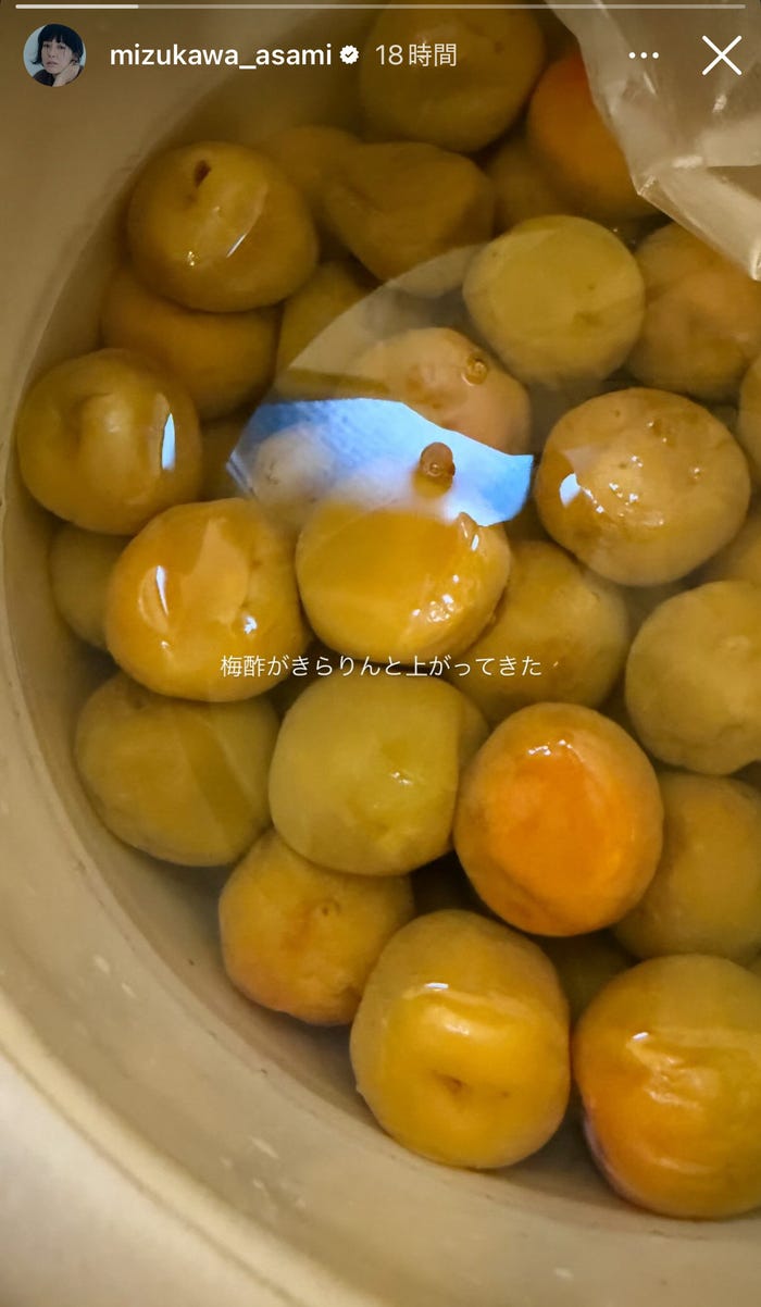 水川あさみInstagramストーリーズより