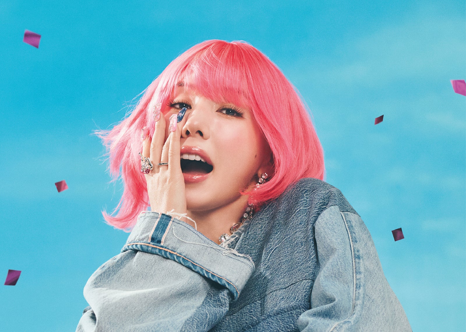 仲里依紗、ブラウンヘアからピンクボブに変身 “劇的変化”姿で新CM「ソワソワしちゃって」