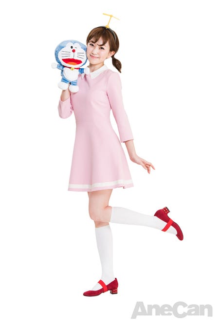 ドラえもんのしずかちゃんに扮した近藤しづか 公式プロフィール:http://anecan.tv/model/shizuka.html