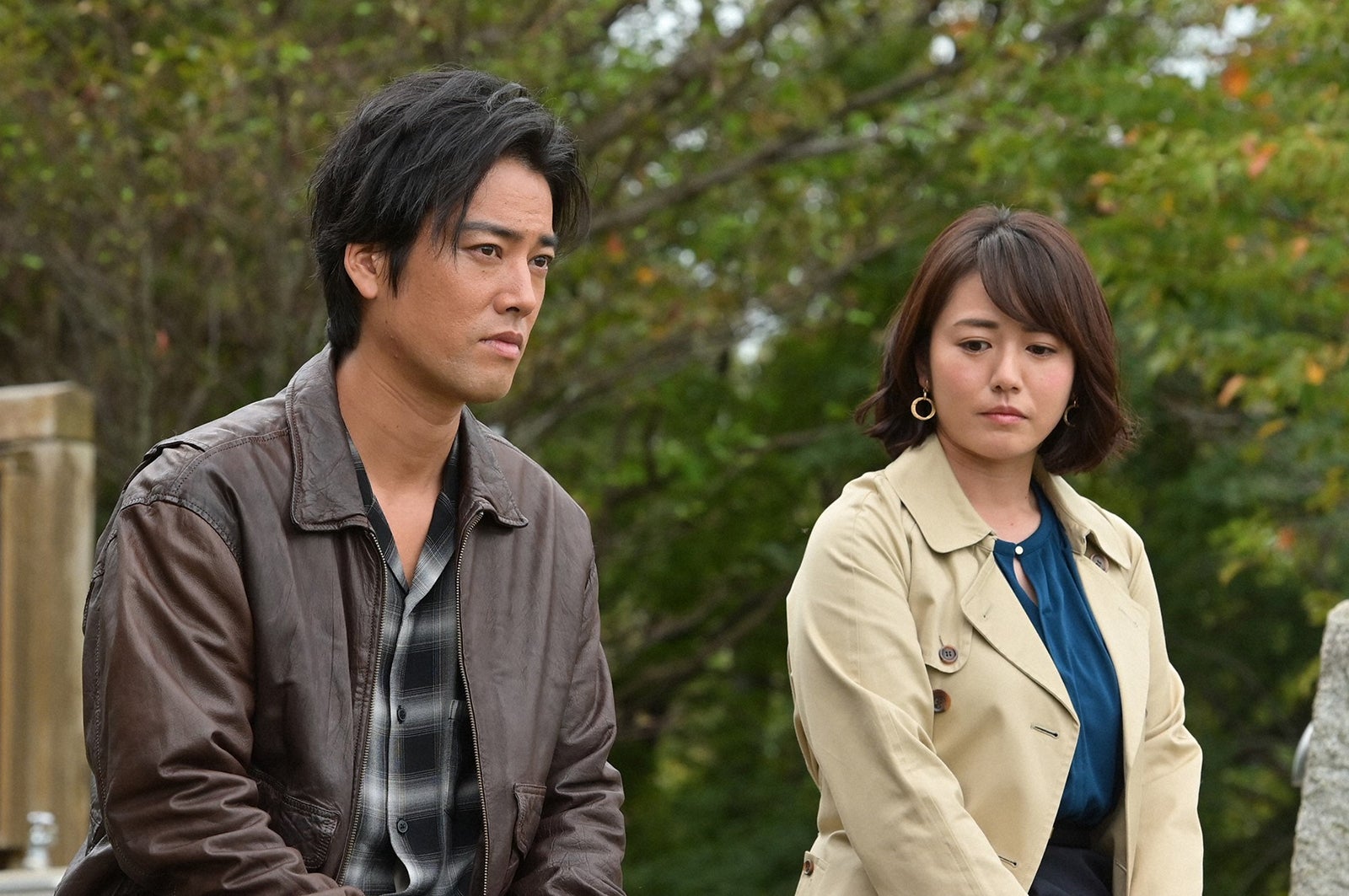 桐谷健太、磯山さやか／「4分間のマリーゴールド」第4話より（C）TBS