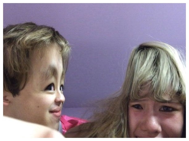 変顔も公開／ぺこオフィシャルブログより（Ameba）