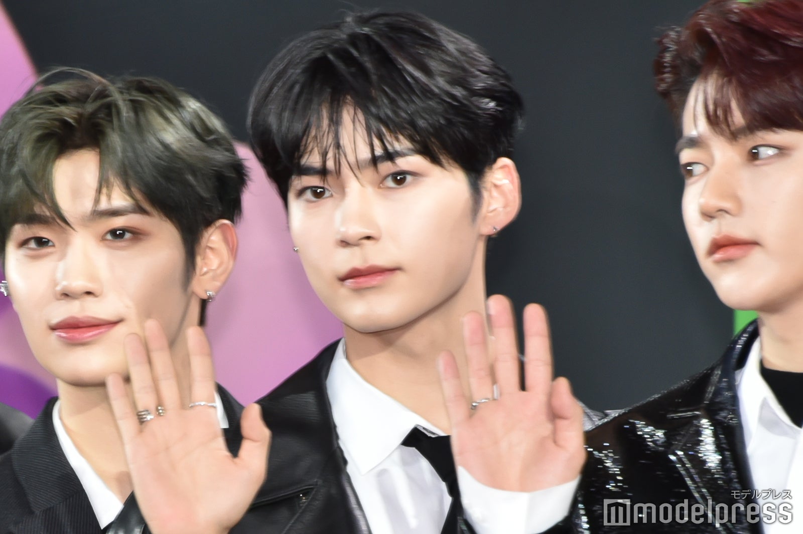 列を整えてリーダーシップを発揮していたソン・ハンビン（C）モデルプレス