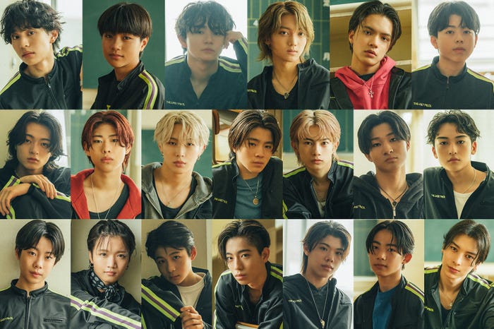 「THE LAST PIECE」4次審査進出者20人/(上段左から)YUTA、YU、TAIKI、TAICHI、SHO、RYOTO(中段左から)RUI、REN、RAIKI、KEITO、KEI、KANTA、KANON(下段左から)KAIRI、ISANA、HAL、GOICHI、COTA、AOI、ADAM/画像提供:BMSG