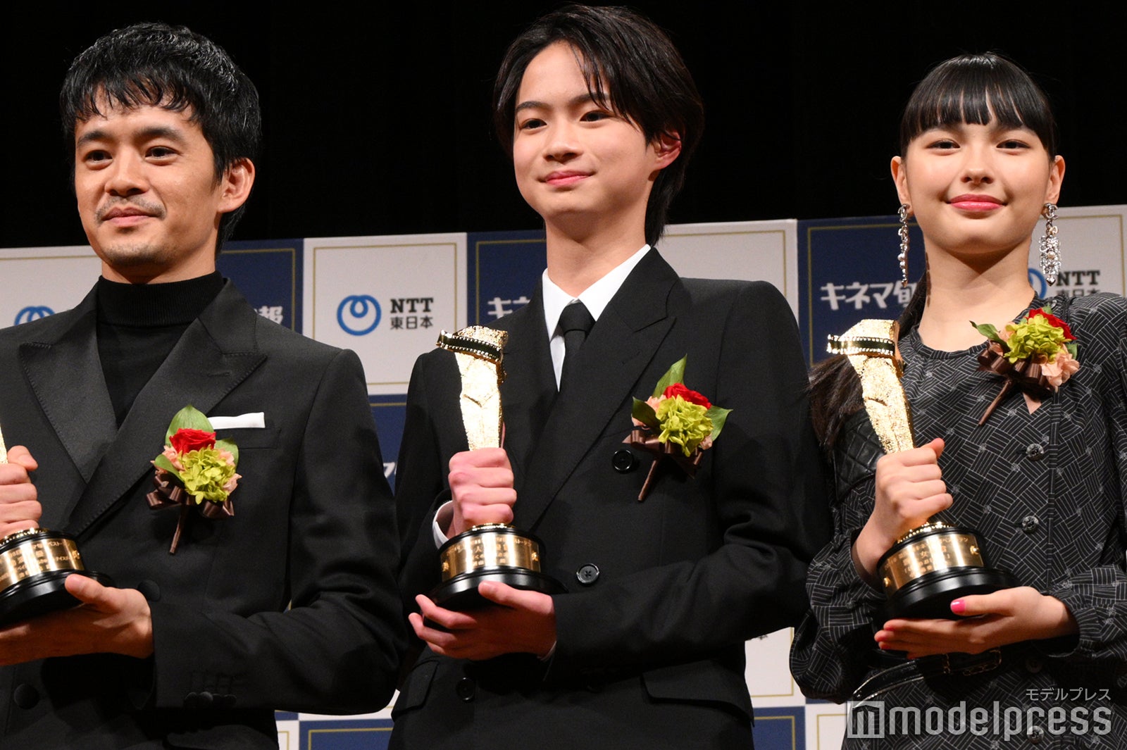 池松壮亮、越山敬達、中西希亜良（C）モデルプレス