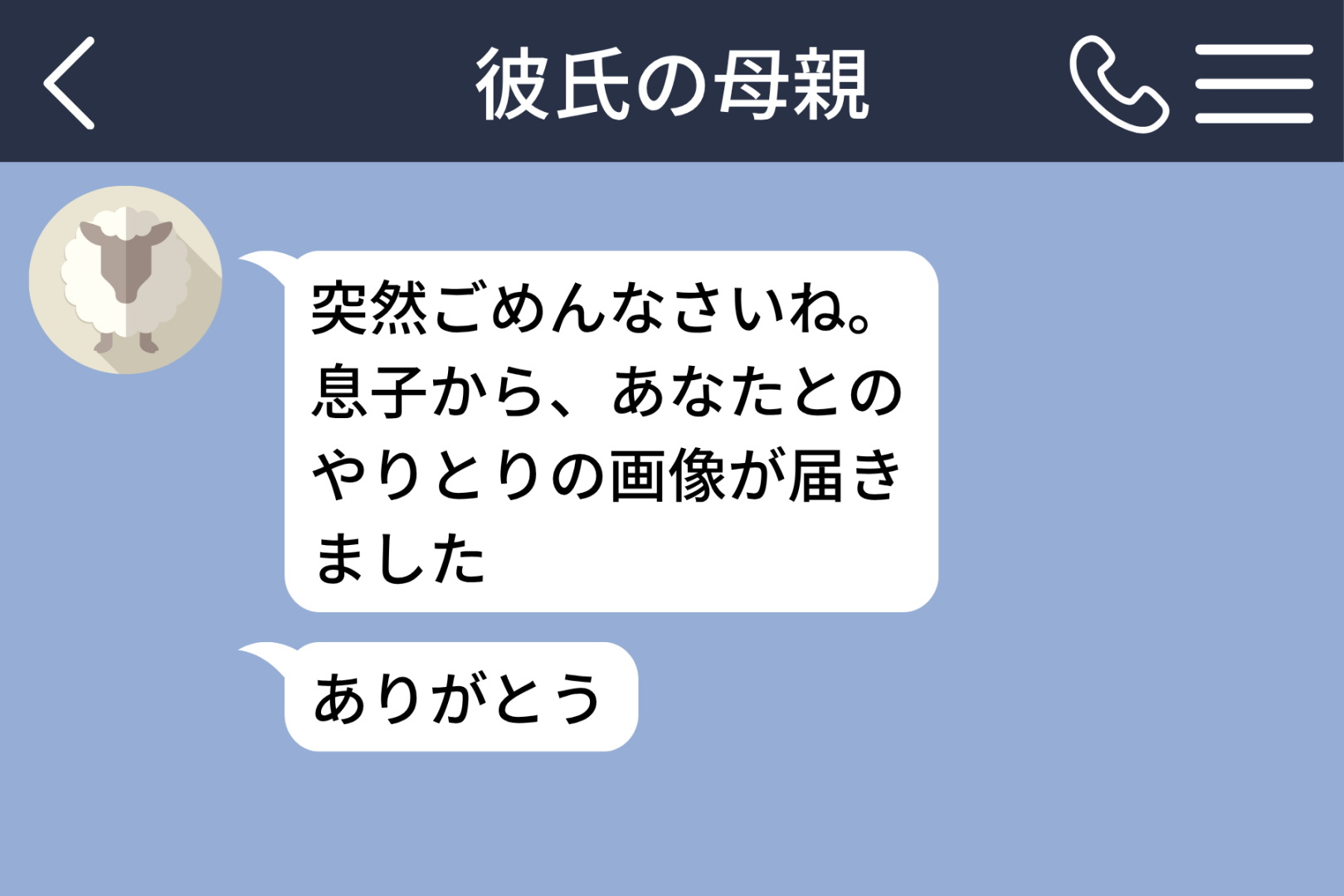 彼が私とのトークをスクショして母親に送っていた→電車で届いた「ありがとう」に、駅を乗り過ごした私