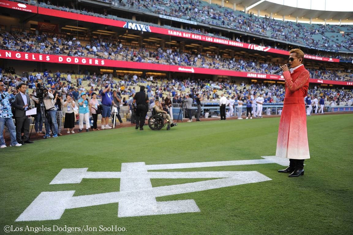 EXILE ATSUSHI（C）Los Angeles Dodgers／JON SooHoo.