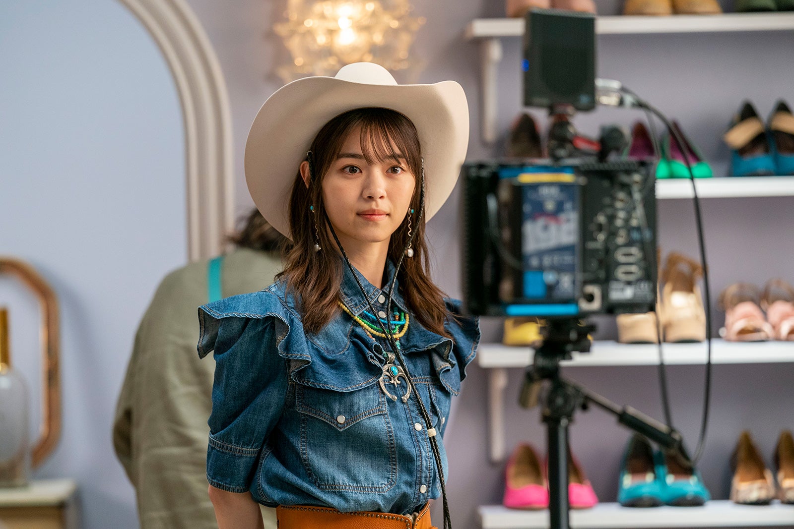 西野七瀬／新TVCM「ナナセさんの絞り込みカンリョウ！」篇メイキングカット （提供写真）