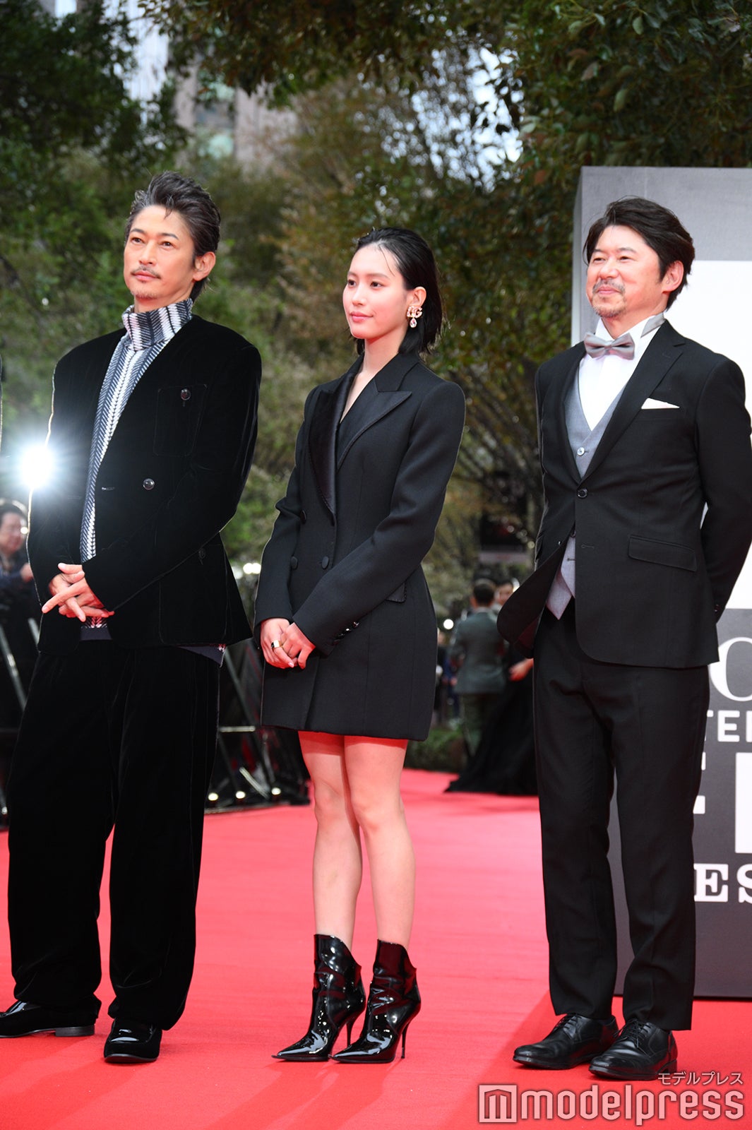 窪田正孝、南沙良、久保田哲史プロデューサー（C）モデルプレス