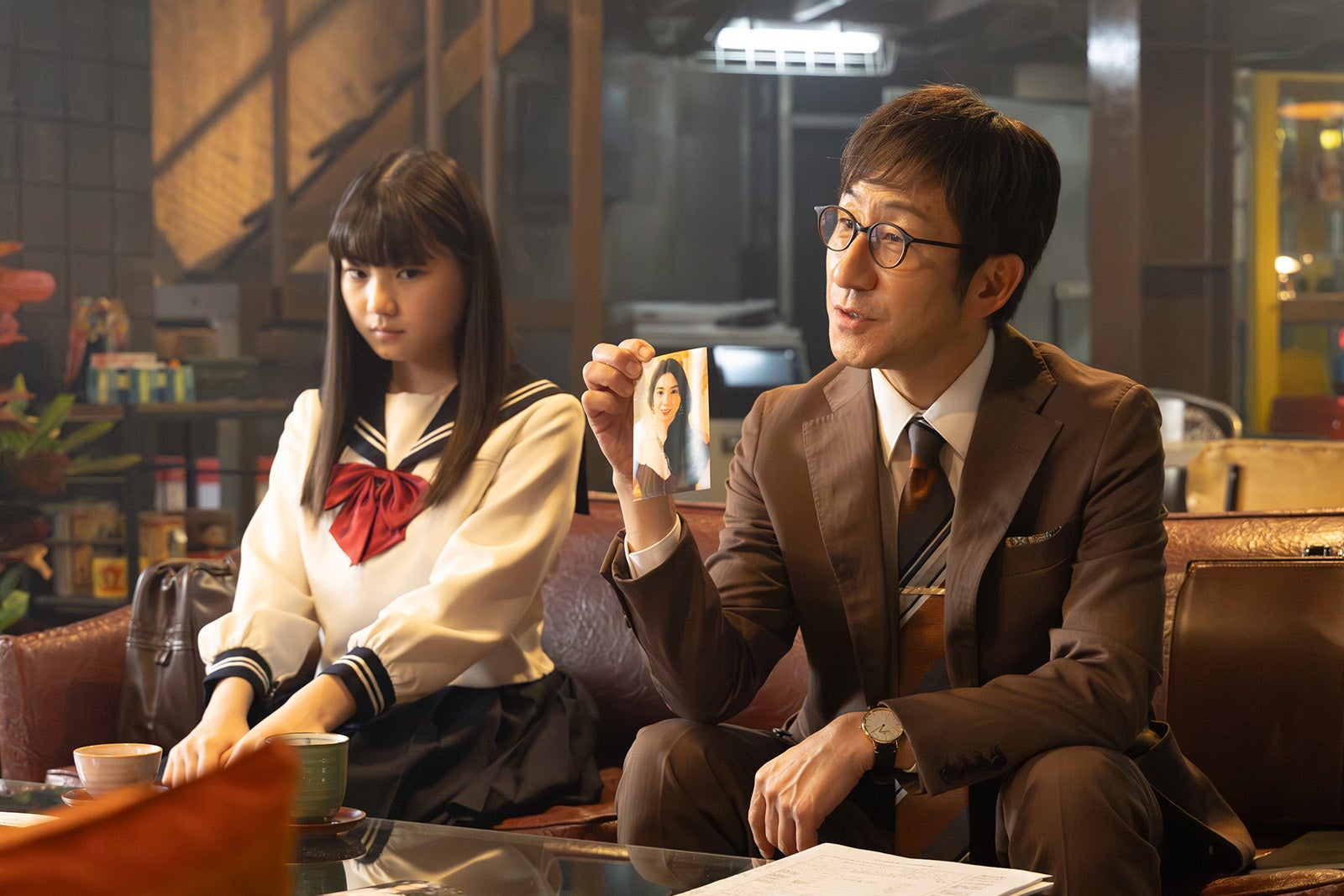 毎田暖乃、矢柴俊博「相続探偵」第2話（C）日本テレビ