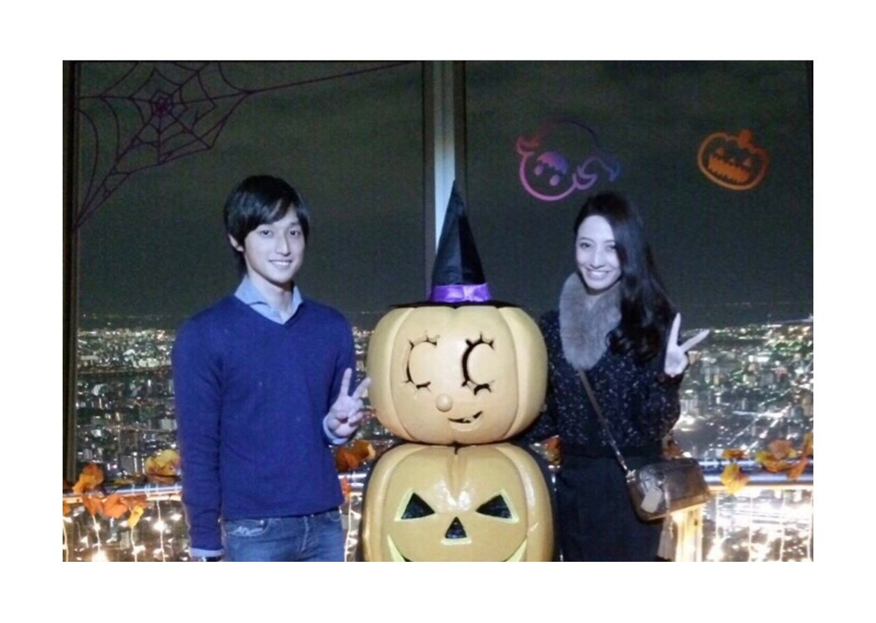 河合佑樹と山名裕子／山名裕子オフィシャルブログ（LINE）より