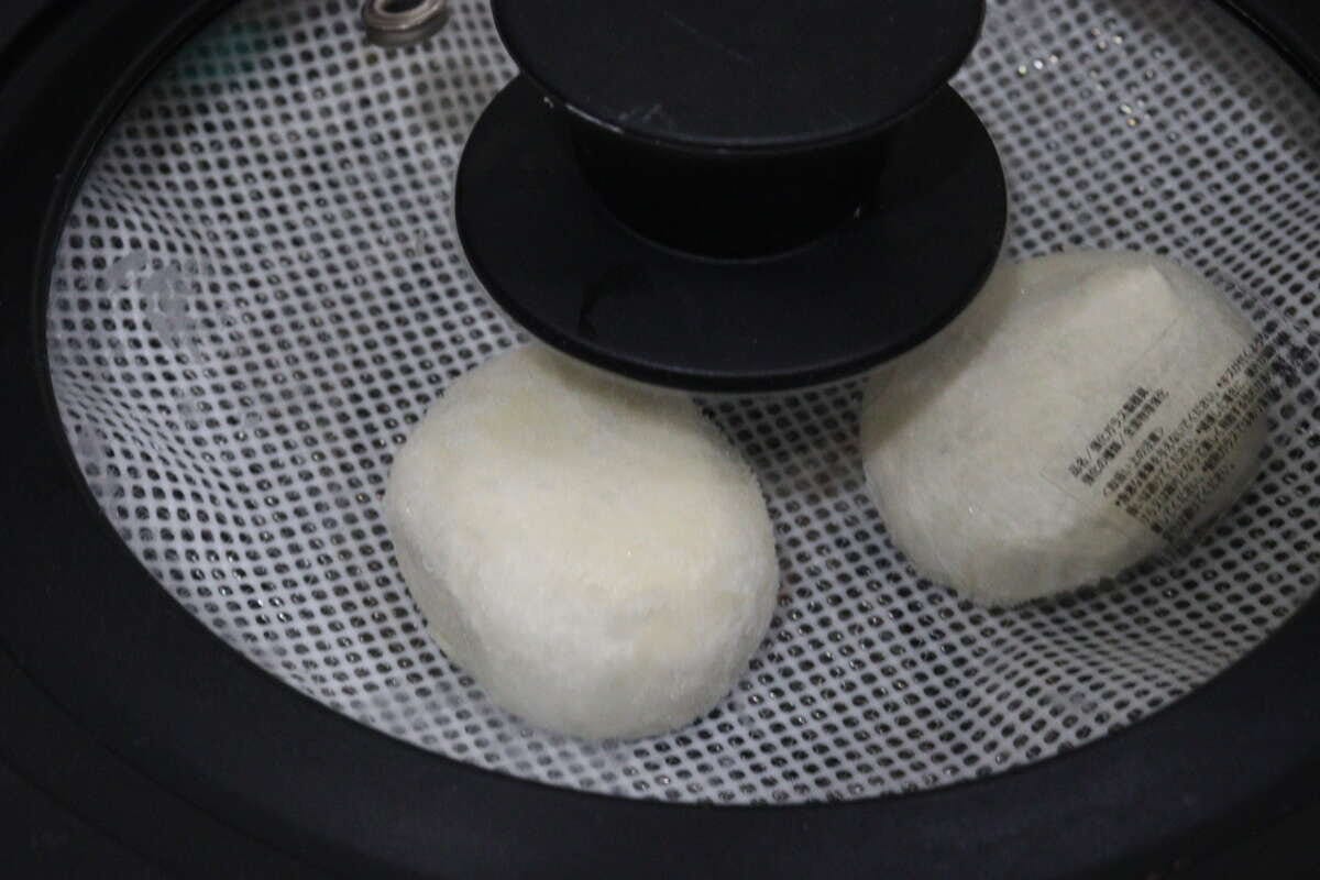 浅型ザル　セリア　蒸し料理