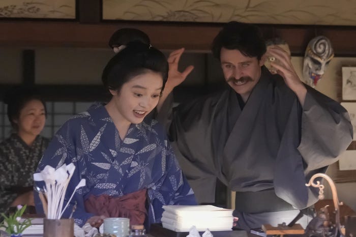 池脇千鶴、高石あかり、トミー・バストウ「ばけばけ」第76話(C)NHK