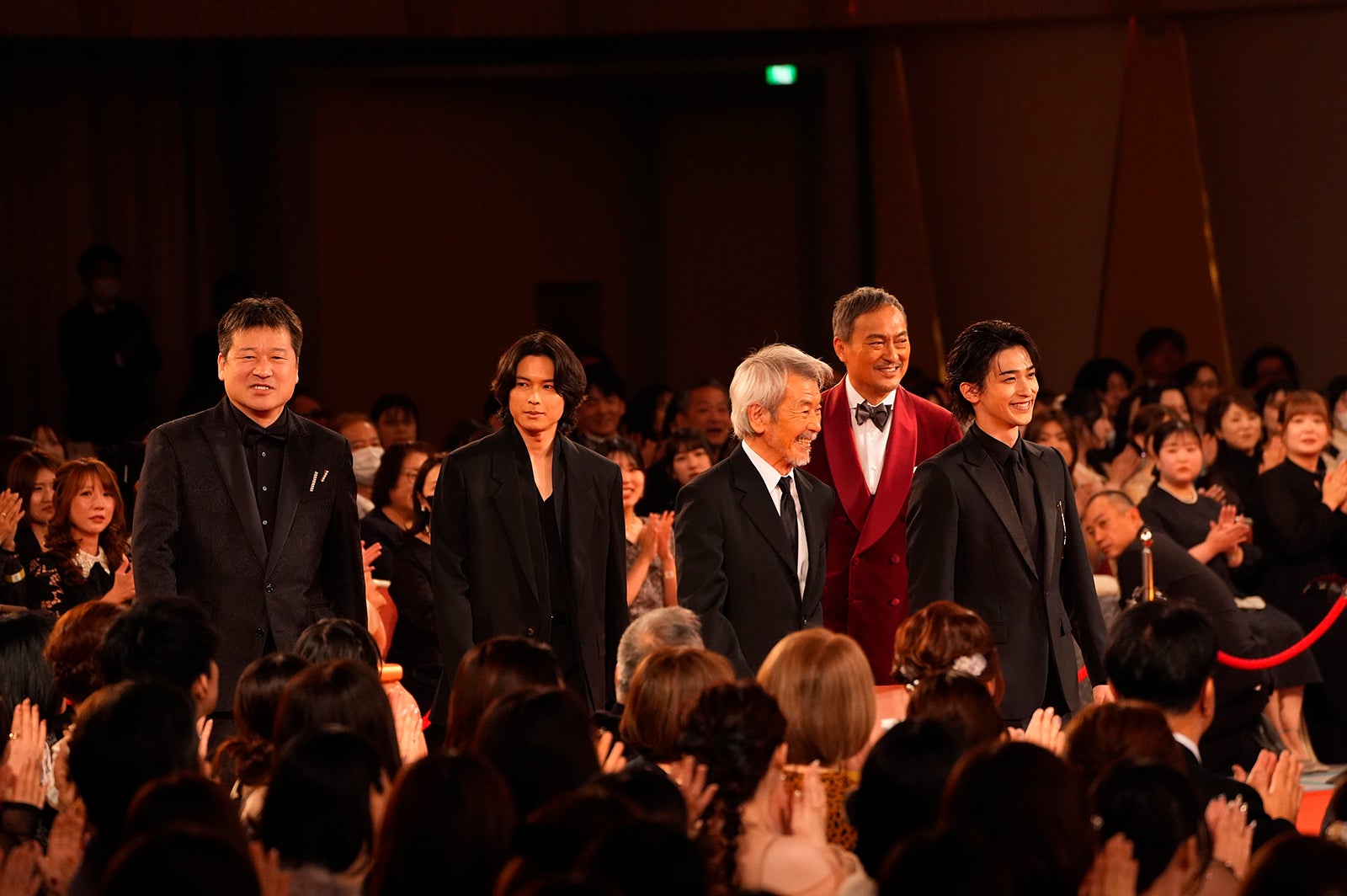 佐藤二朗、松村北斗、田中泯、渡辺謙、横浜流星（C）日本アカデミー協会