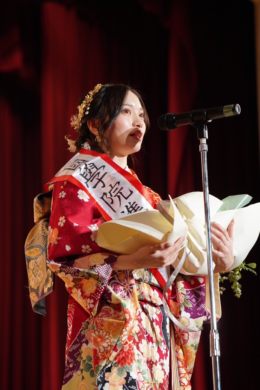 奥原妃奈子さん「國學院コンテスト2024」より（提供写真）