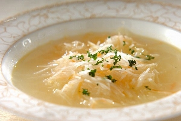 大根のジュリエンヌ・スープ
