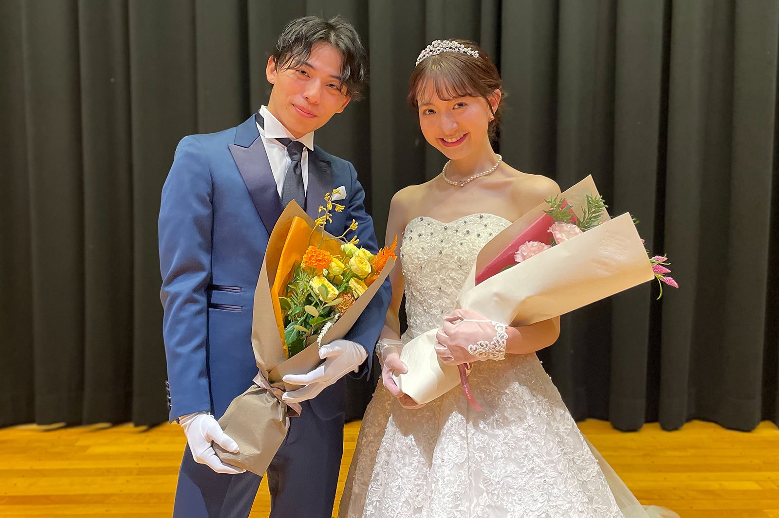 「ミス・ミスター立教コンテスト2022」準グランプリ青戸直之さん＆宮下ありかさん（提供画像）