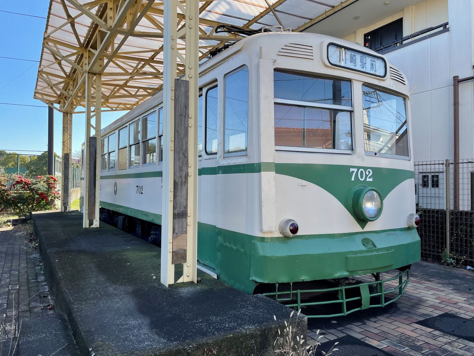 桜川公園の保存車両（702号車）