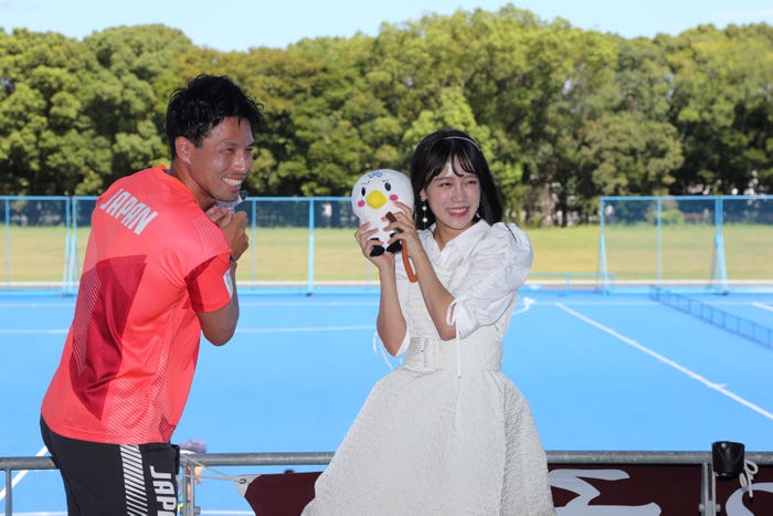 田中健太選手、河西結心(提供写真)