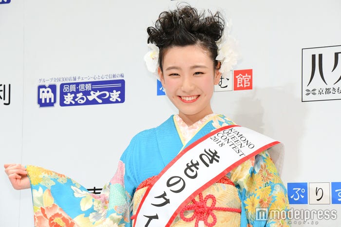 「きものクイーンコンテスト2018」グランプリの川手菜々子さん (C)モデルプレス