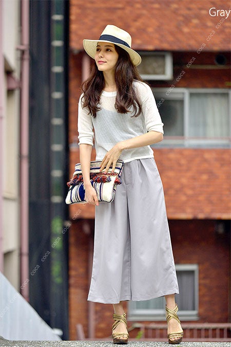 新色登場！柔らか素材の大人ガウチョ「coca」3,490円（税込）