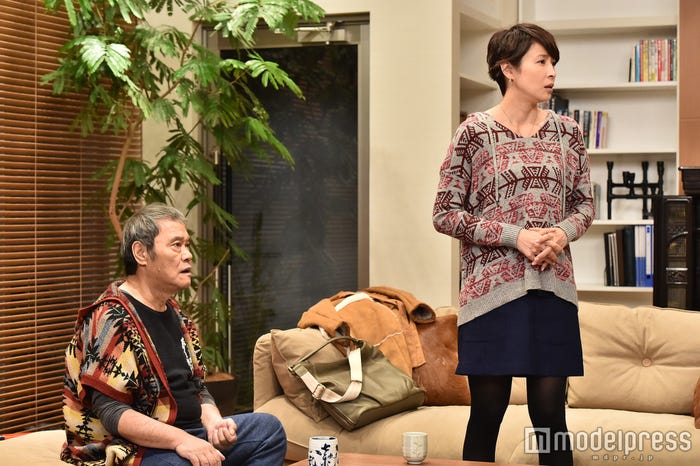 西田敏行、水野美紀/「家族ノカタチ」第7話場面カット/画像提供:TBS