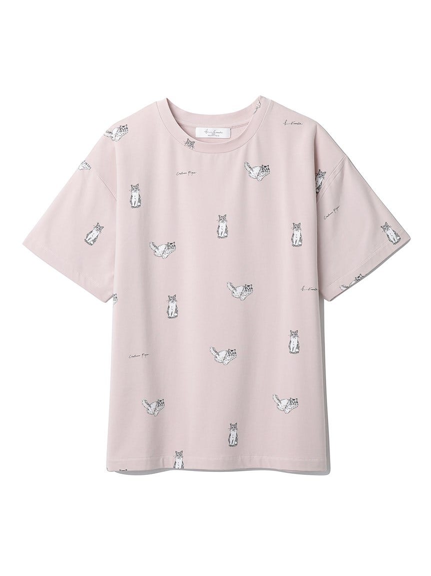 cat柄Tシャツ