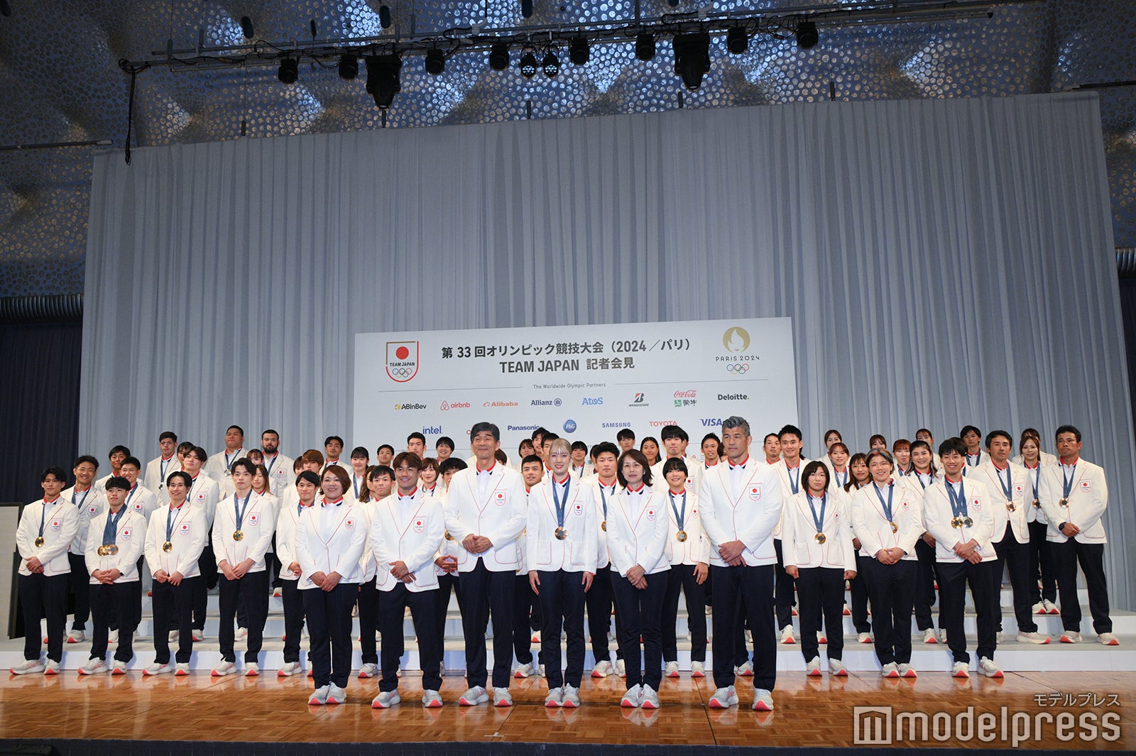 「第33回オリンピック競技大会」（2024／パリ） TEAM JAPAN帰国時記者会見（C）モデルプレス