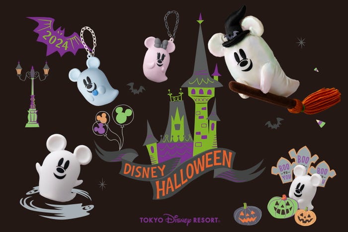 ルームライト4,500円、バッグチャーム各1,500円、ぬいぐるみバッジ2,400円、光るペンダント2,000円(C)Disney