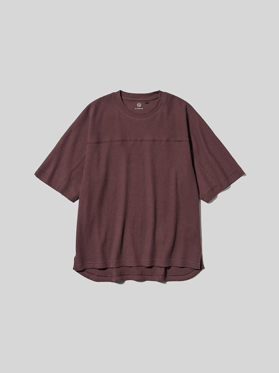 GUのドライワッフルオーバーサイズT