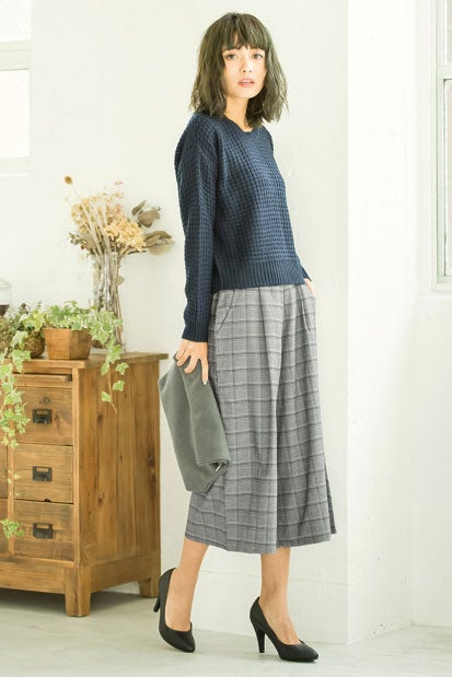 タック入りガウチョパンツ「Re:EDIT by GALSTAR」2,398円（税込）／画像提供：Re:EDIT by GALSTAR