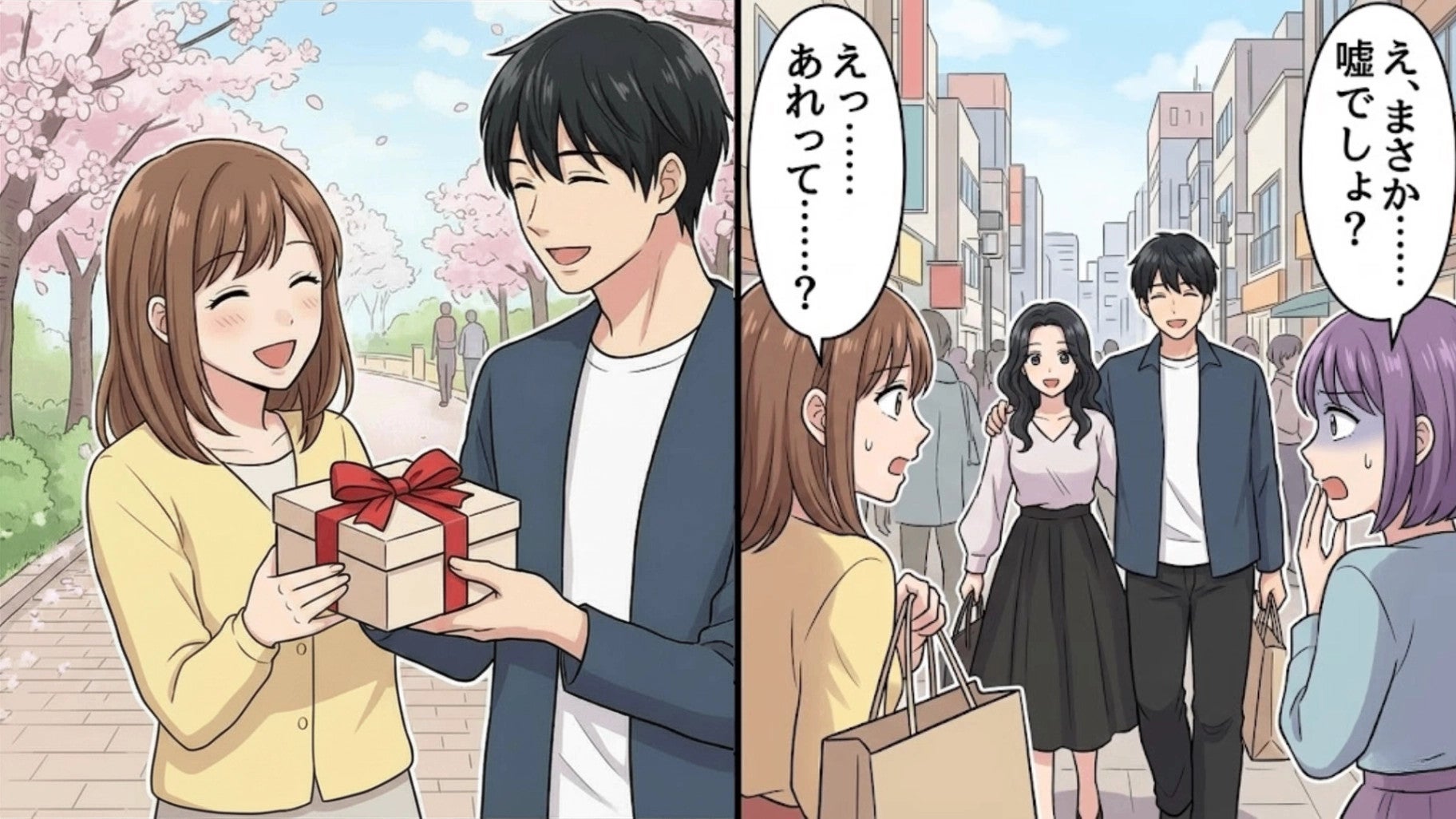 【最後にスカッと！】ある日、街で知らない女性と歩く彼に遭遇。こっそり尾行すると【恐ろしい裏切り】が発覚して...！？