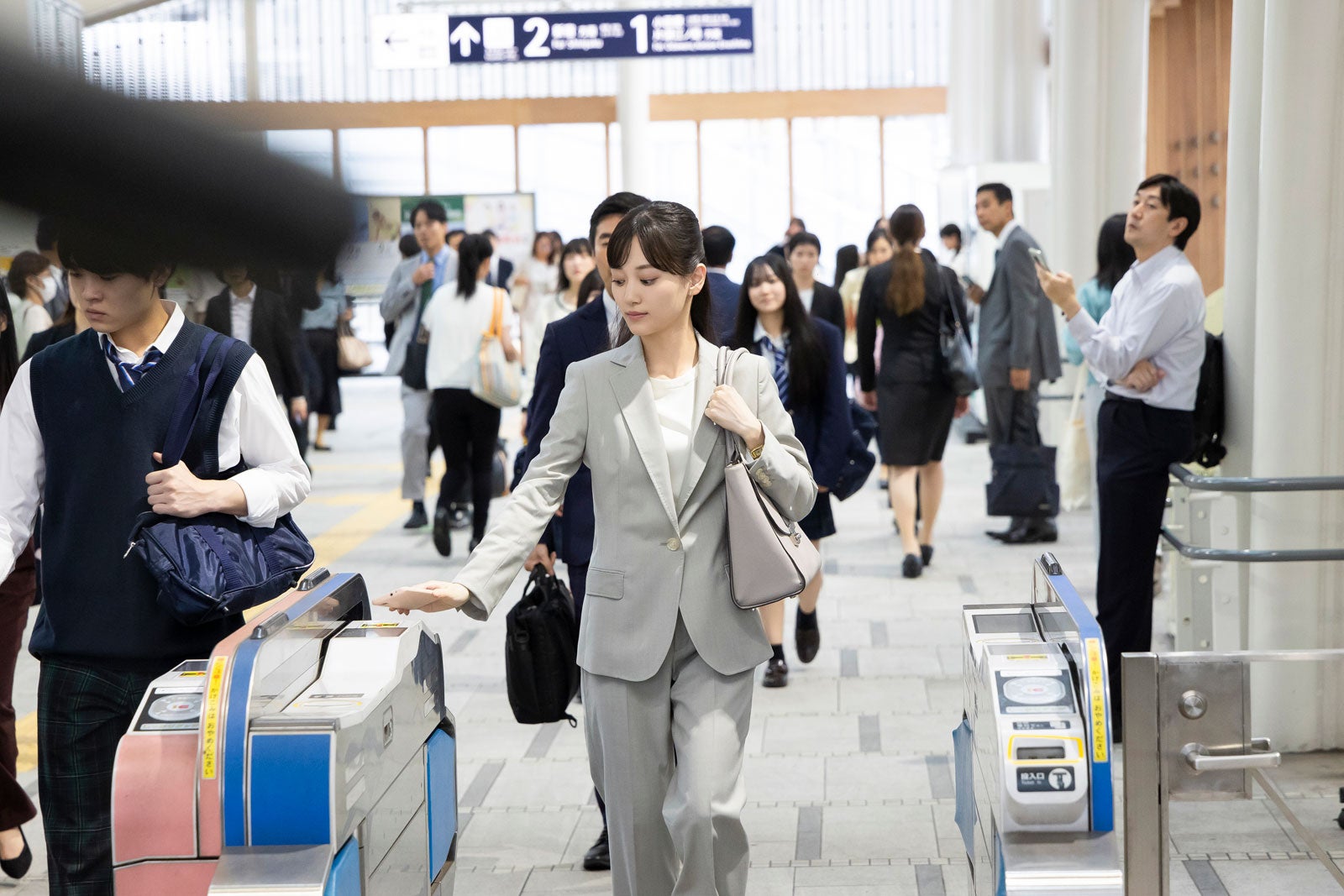 山下美月「小さな毎日、大きな世界」篇メイキングより（提供写真）