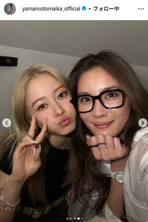 山本舞香、瀬戸朝香／山本舞香Instagramより