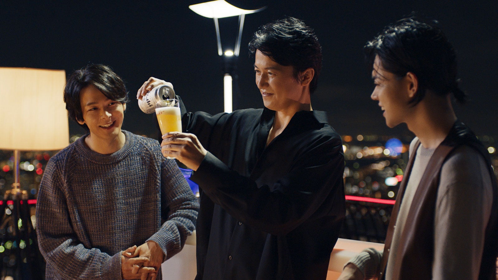 福山雅治・菅田将暉・中村倫也、3人でビールを堪能「またこのメンバーで飲みたくなりました」