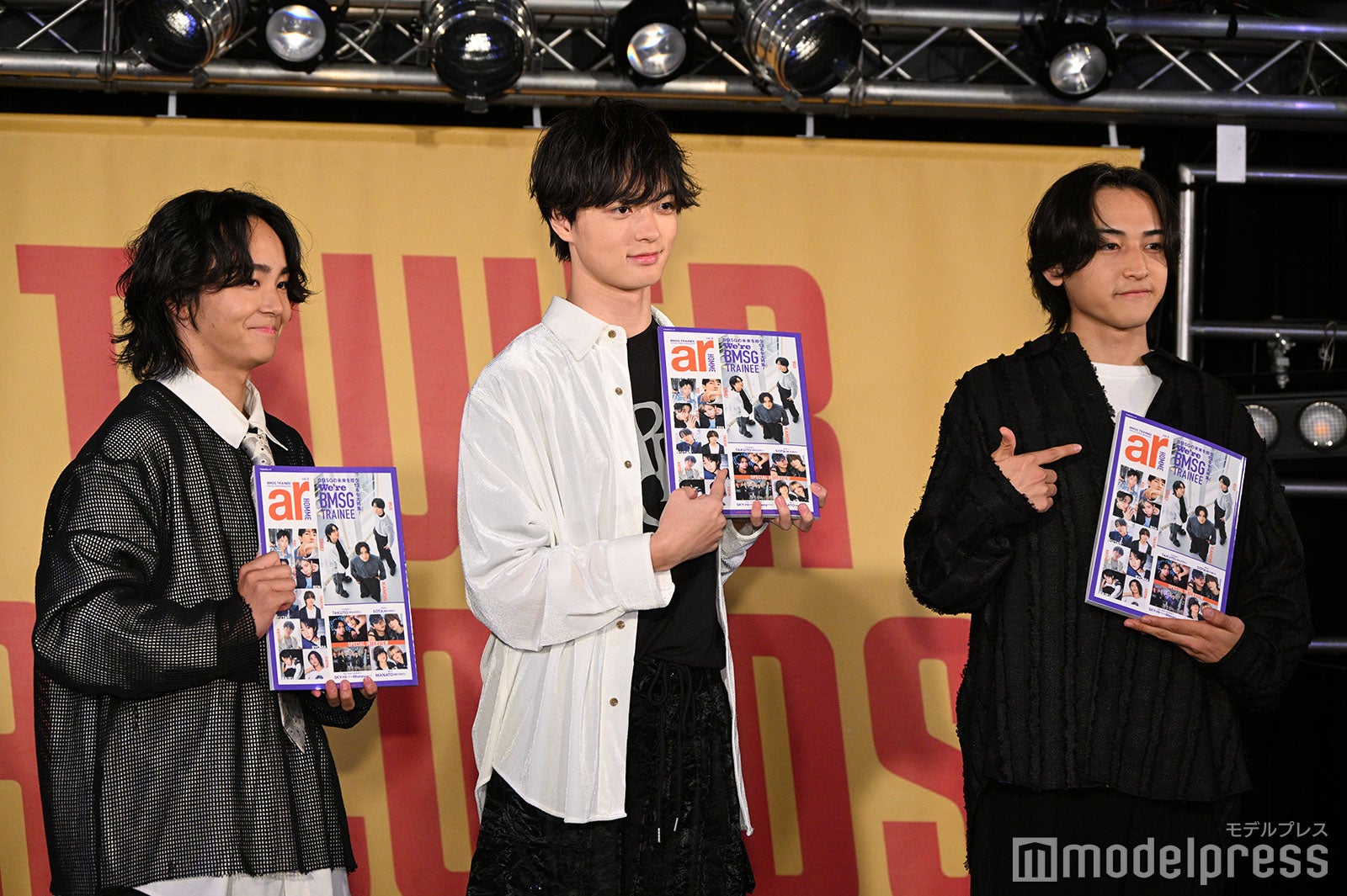 （左から）TAIKI（タイキ）、RUI（ルイ）、KANON（カノン）（C）モデルプレス