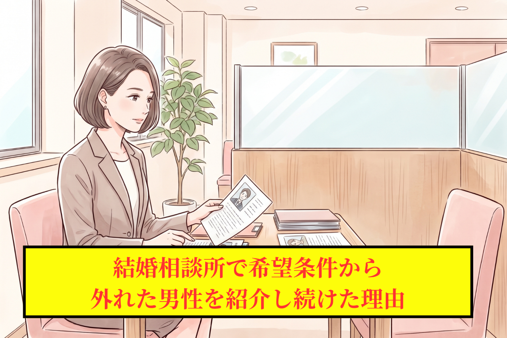 「はい、外れています」と条件外の人を紹介し続けた私。面談シートの余白に書いていた一言