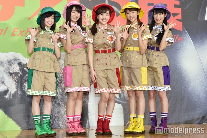 有安杏果、佐々木彩夏、百田夏菜子、玉井詩織、高城れに (C)モデルプレス