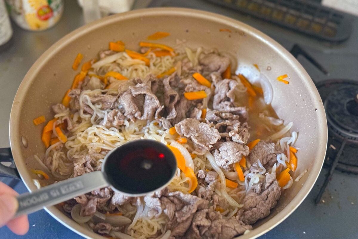 しらたきのチャプチェ