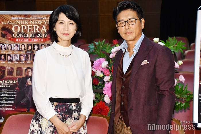 高橋美鈴NHKアナウンサー、高橋克典 (C)モデルプレス