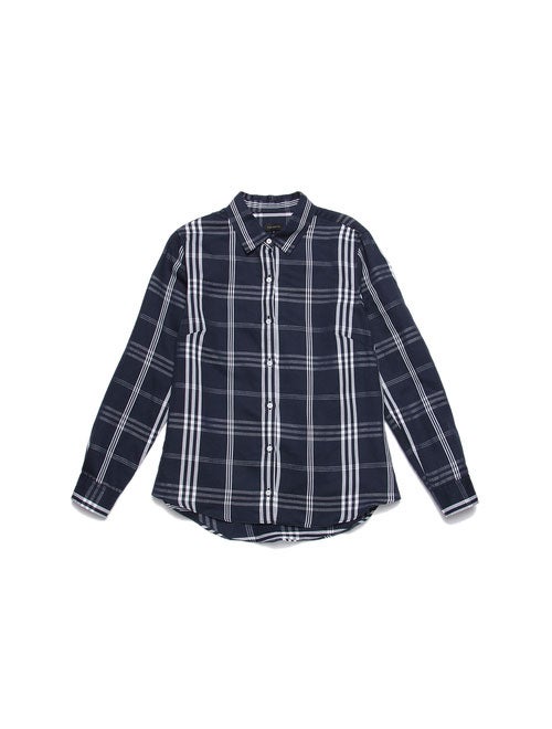 コットンリネンチェックシャツ「TALBOTS」3,780円（税込）／画像提供：TALBOTS