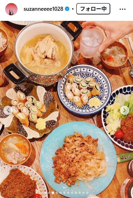 スザンヌInstagramより