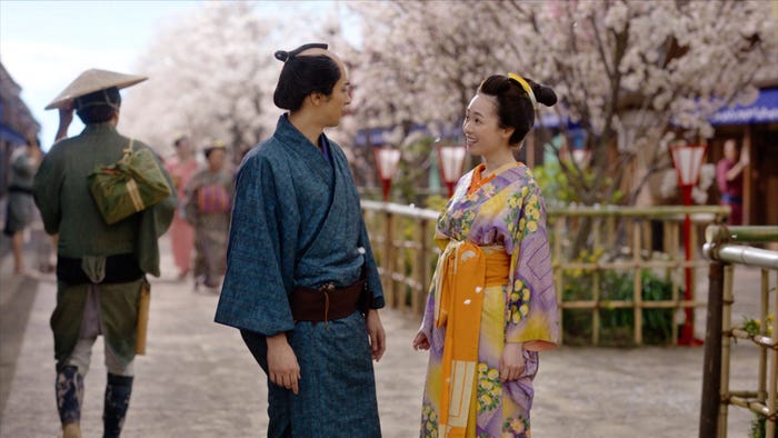 横浜流星、福原遥(C)NHK